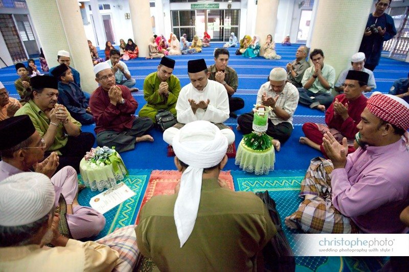 At the mosque for the wedding Ipoh Malaysia