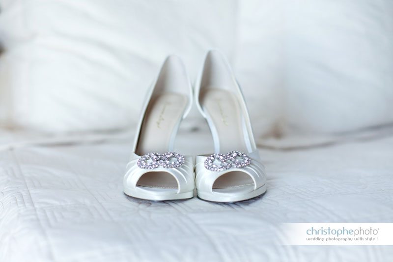 shoes at wedding in tahiti