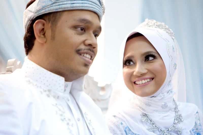 Muslim wedding reception in Malaysia