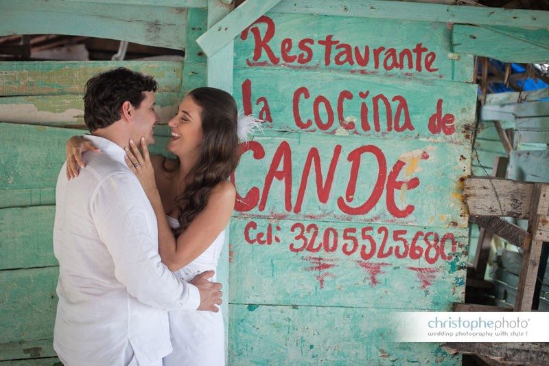 having fun at the beach before the wedding, Colombia